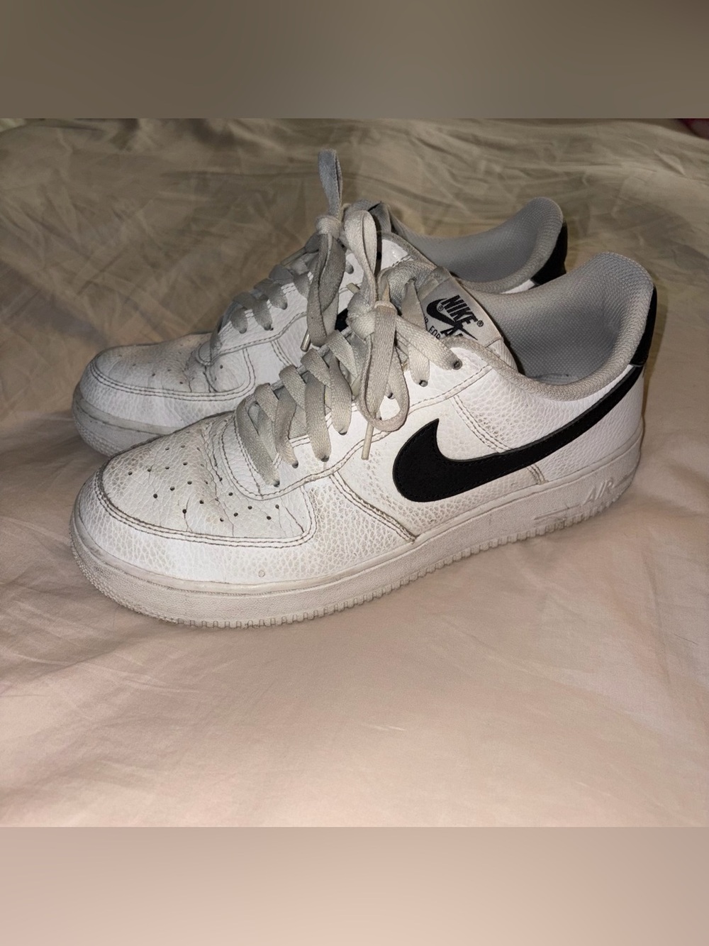 Nike Air Force 1 Low White and Black Sneakers Men’s size 9